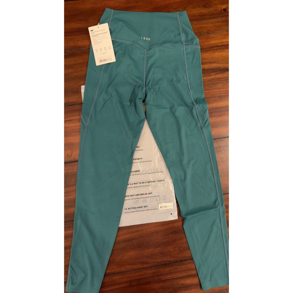 LSKD Elixir Ultra High-Rise Full Length Legging Pockets Teal Women's L, NEW, NWT - Picture 12 of 16
